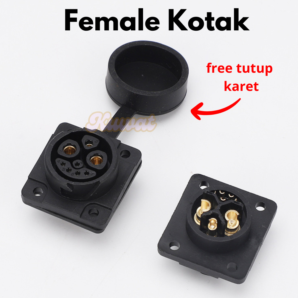 Jual Soket Konektor Motor Polytron Fox R S Gesits Viar Soket M23 50A ...