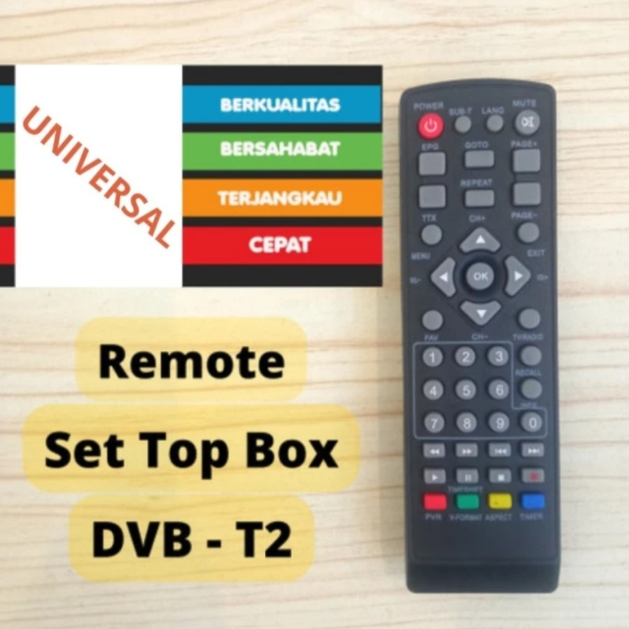 Jual REMOT SET TOP BOX UNIVERSAL / REMOTE DVB-T2 / REMOTE UNIVERSAL ...
