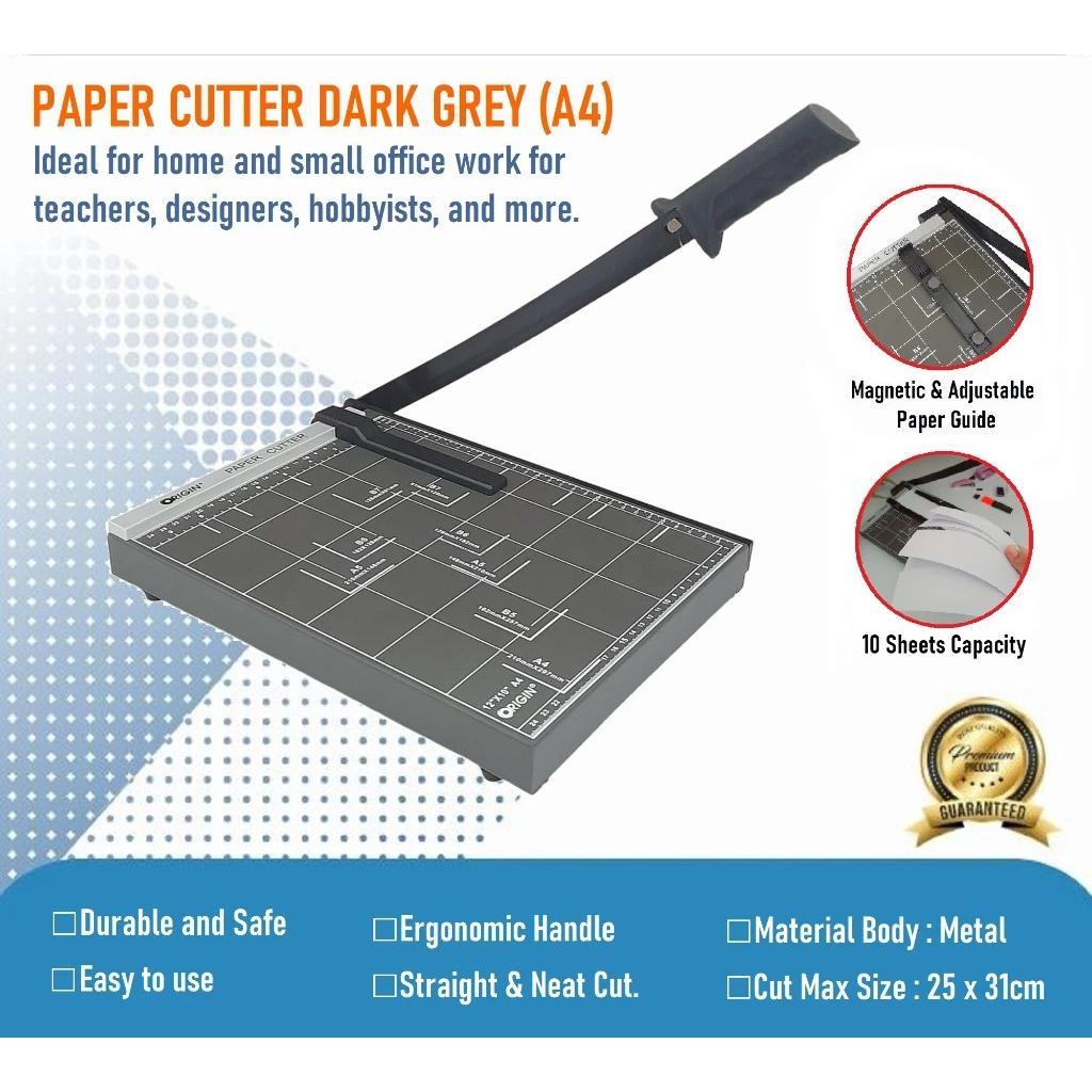 Jual Origin Paper Cutter A4R Dark Grey - Alat Potong Kertas Ukuran A4 ...