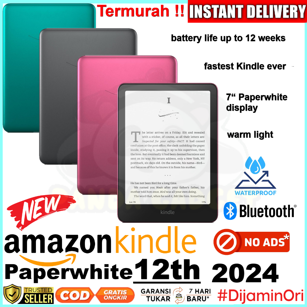 Jual Amazon Kindle Paperwhite e-reader Gen 12 16GB / 32GB Signature ...