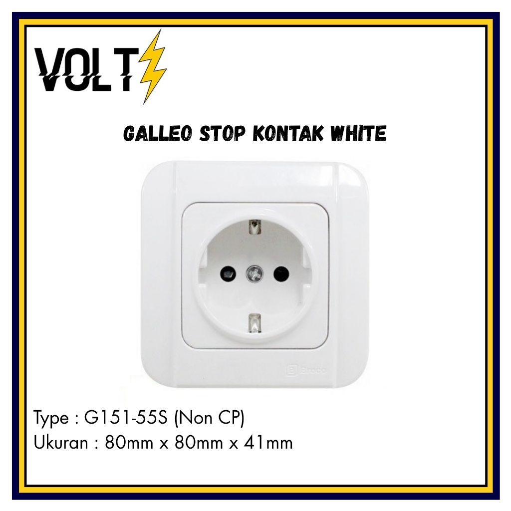 Jual COLOKAN DINDING COLOKAN TANAM GALLEO STOP KONTAK WHITE | Shopee ...