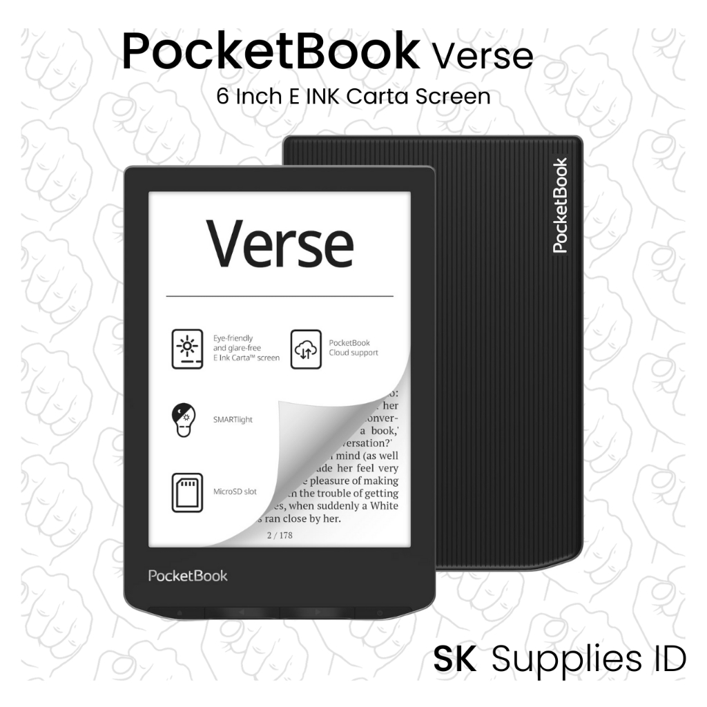 Jual E-reader Layar 6inch PocketBook Verse 6 inch BW E Ink Carta ...
