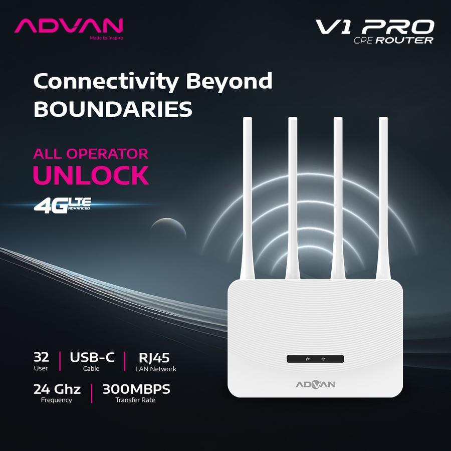 Advan CPE V1 Pro Modem Router WiFi 4G LTE Unlock All Operator