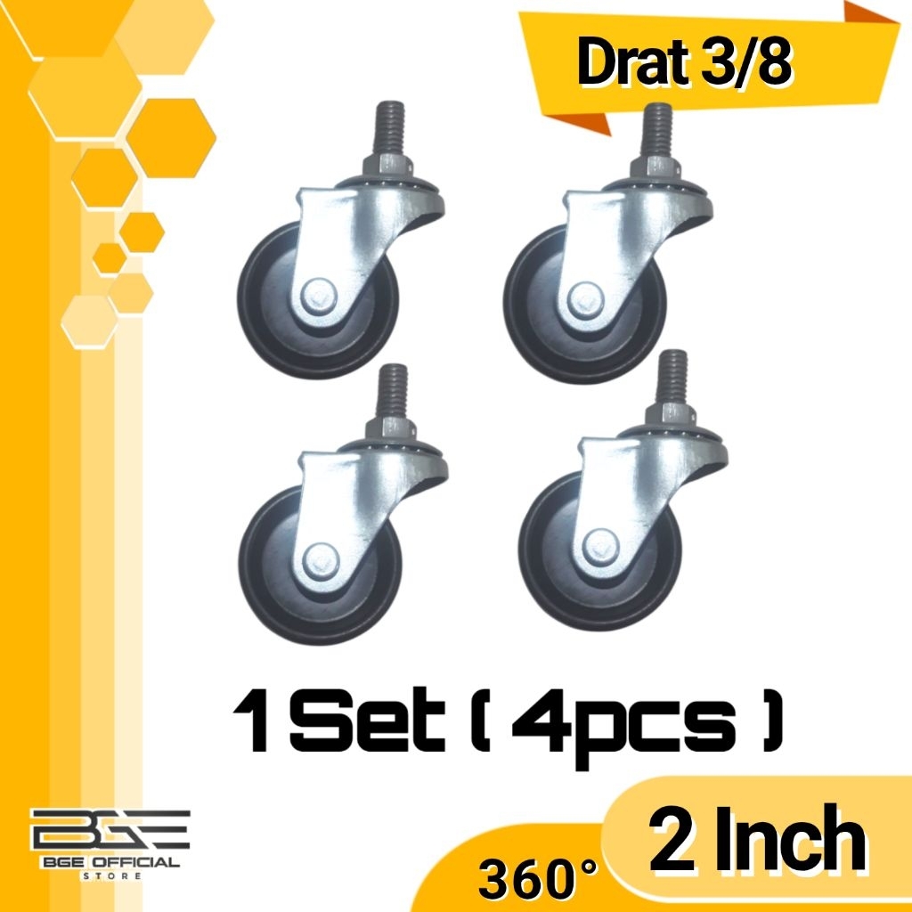 Set Of 10 Nylon Round Pulley, 2 Inch Nylon Round Pulley Caster Wheels, Avoid Skid Design