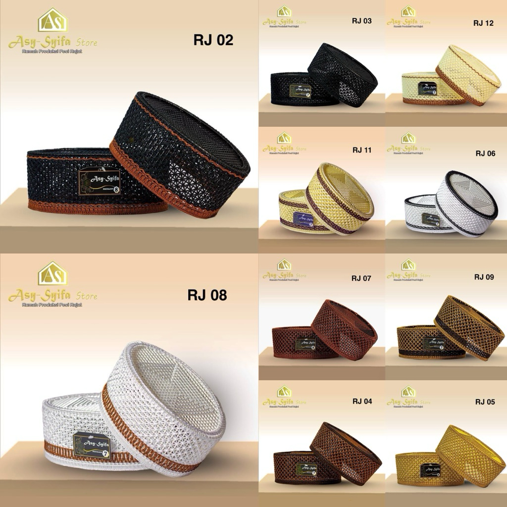 PECI RAJUT GAYA AKAR HANDMADE PREMIUM|KOPIAH|SONGKOK DEWASA