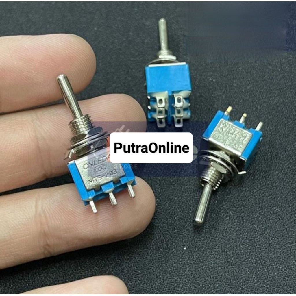 Jual Saklar Togel 6pin On Off On Kecil / Togel Switch 6kaki ( Kualitas ...