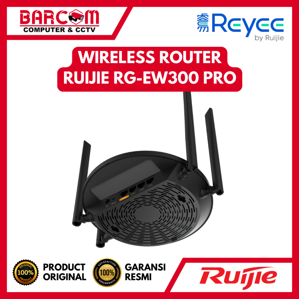 Jual RUIJIE WIRELESS ROUTER SMART RG-EW300 PRO 300MBPS - ORIGINAL REYEE ...
