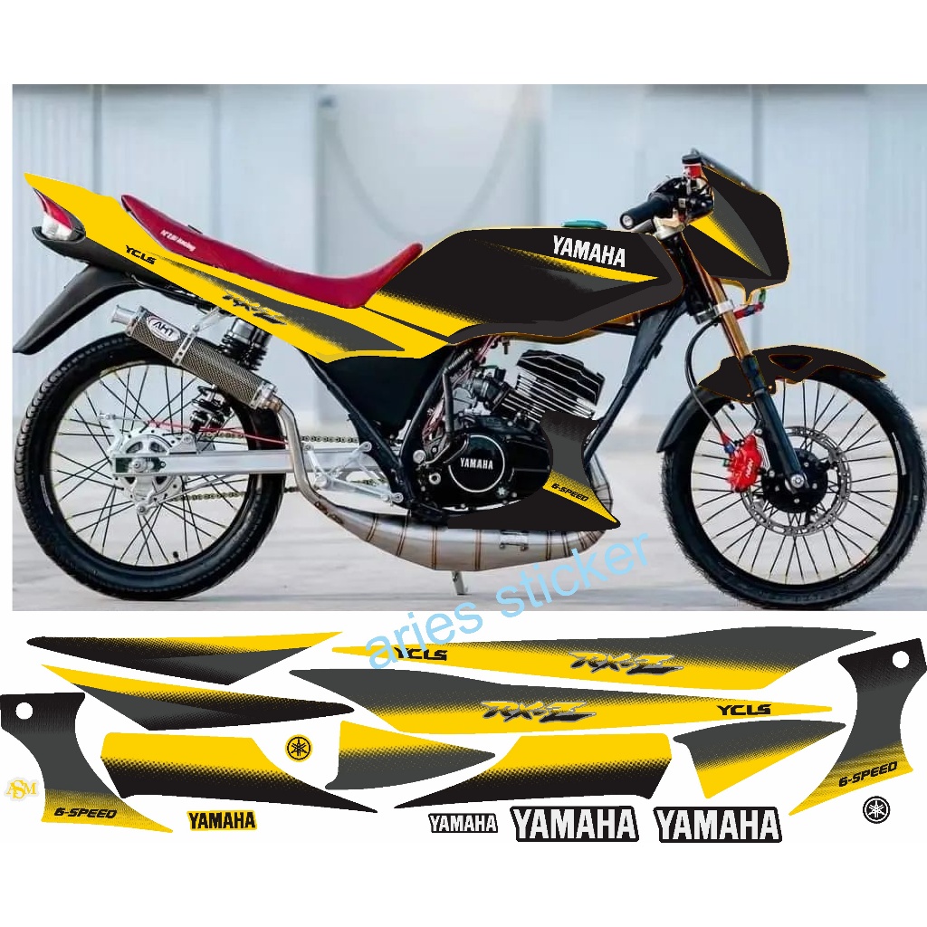 Jual striping stiker rxz catalizer variasi custom 001 | Shopee Indonesia