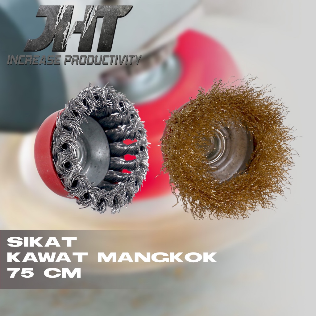 Jual JHT Sikat Mangkok Sikat Kawat Mata Gerinda Wire Cup Brush 3