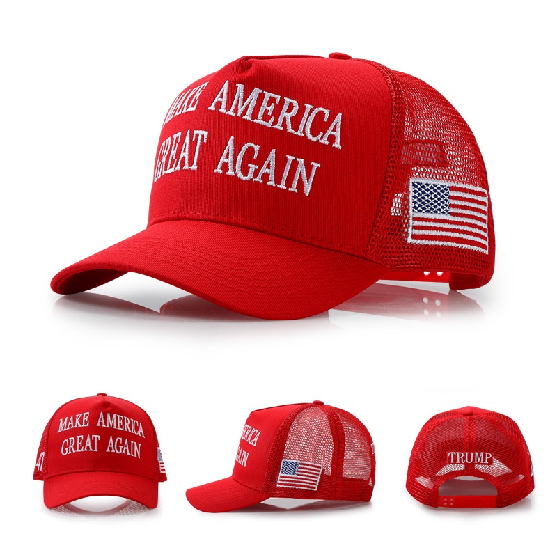 Jual TRUMP Topi Trump Make America Great Again Jaring Merah Topi ...