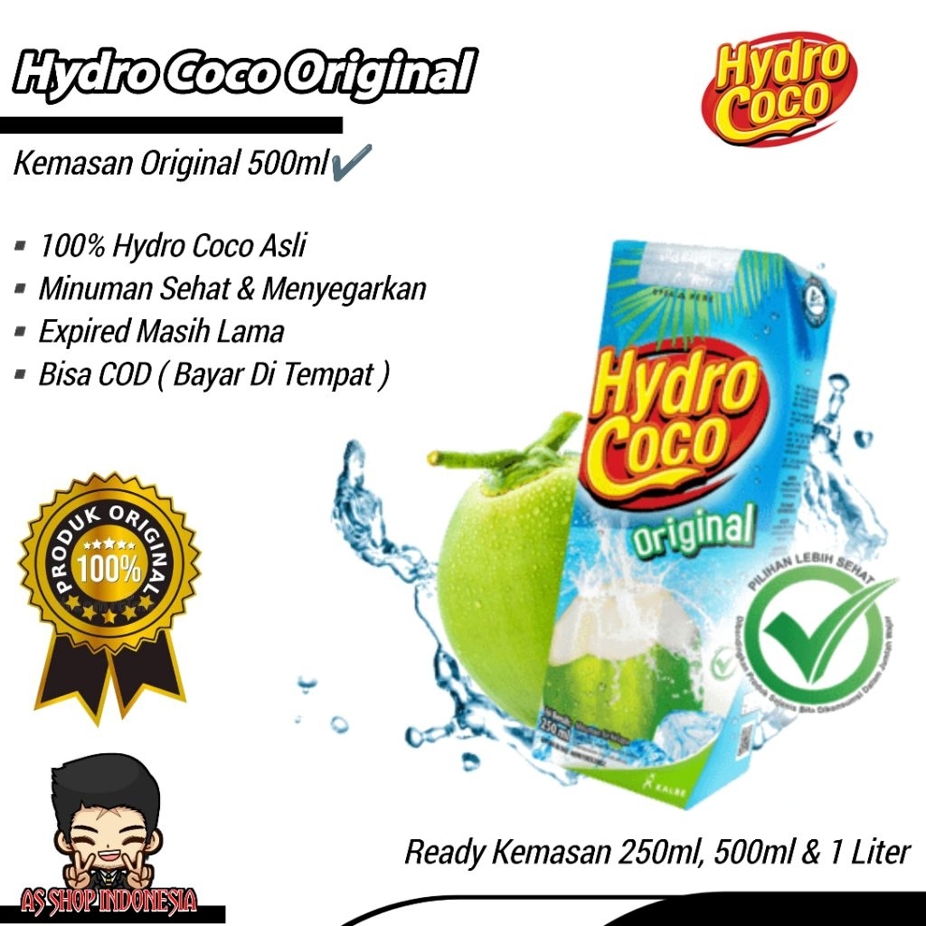 Jual Hydro Coco Original Kemasan 500ml Termurah | Shopee Indonesia