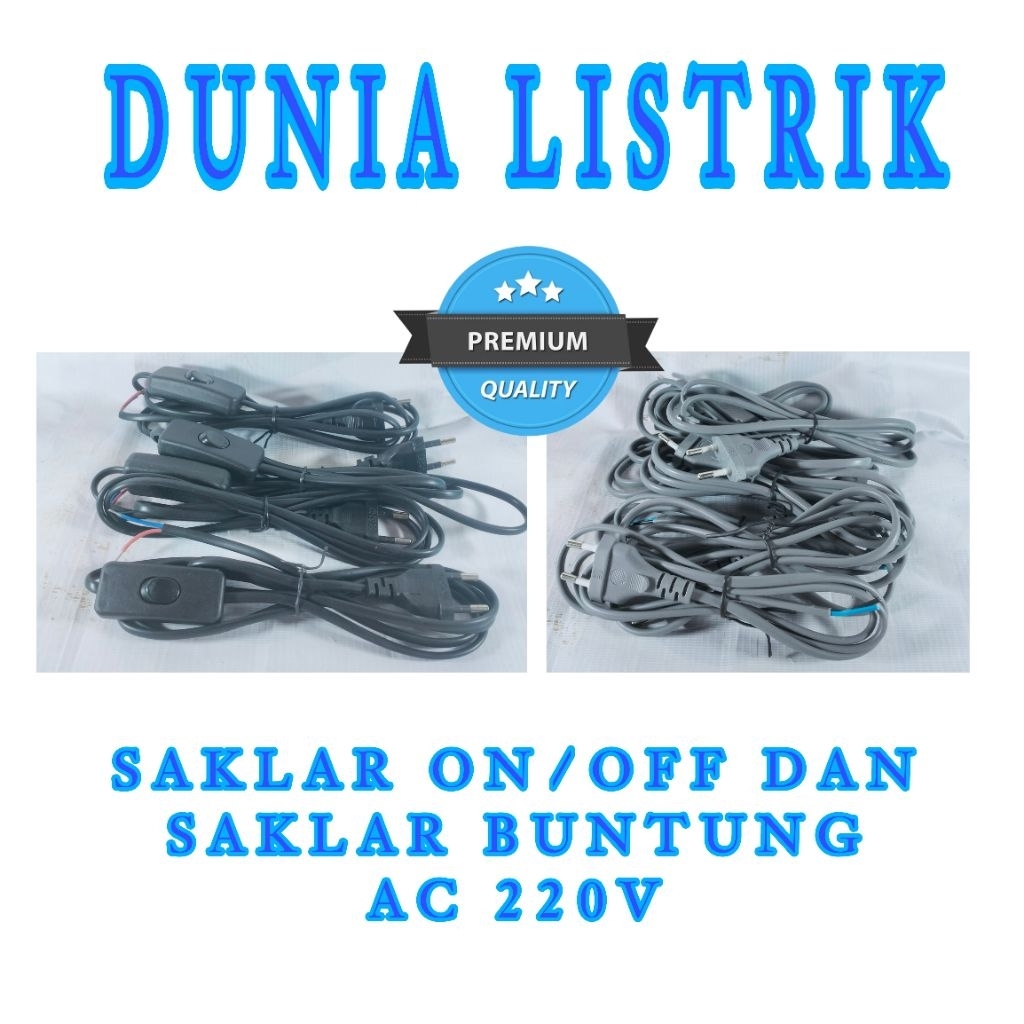 Jual KABEL AC 220V / KABEL LISTRIK / KABEL BUNTUNG / KABEL SAMBUNGAN ...