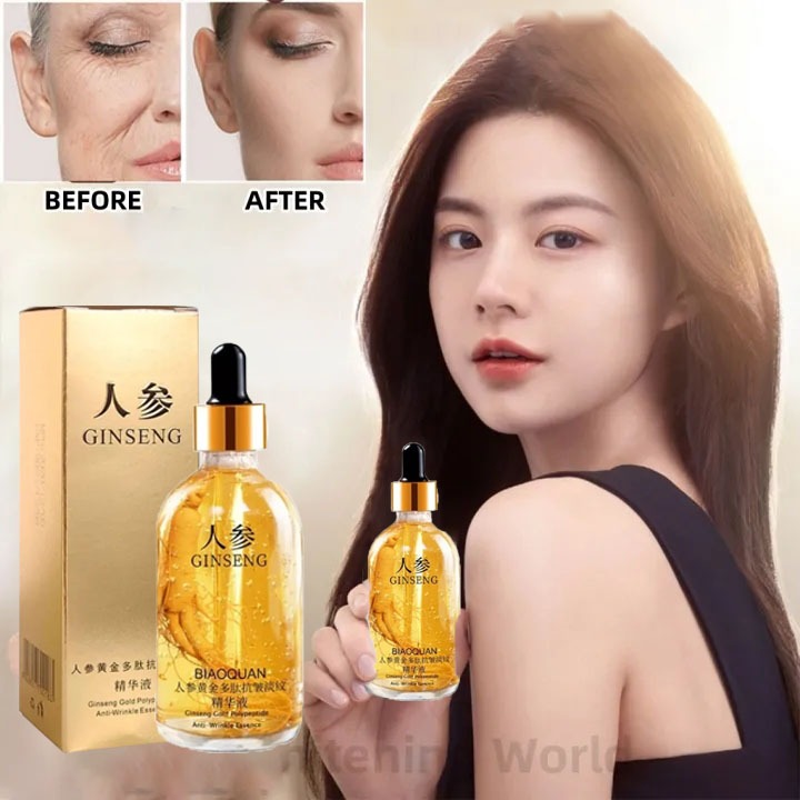 Ginseng Anti Kerutan Serum 100ml - Melembabkan, Anti Penuaan, Menutrisi