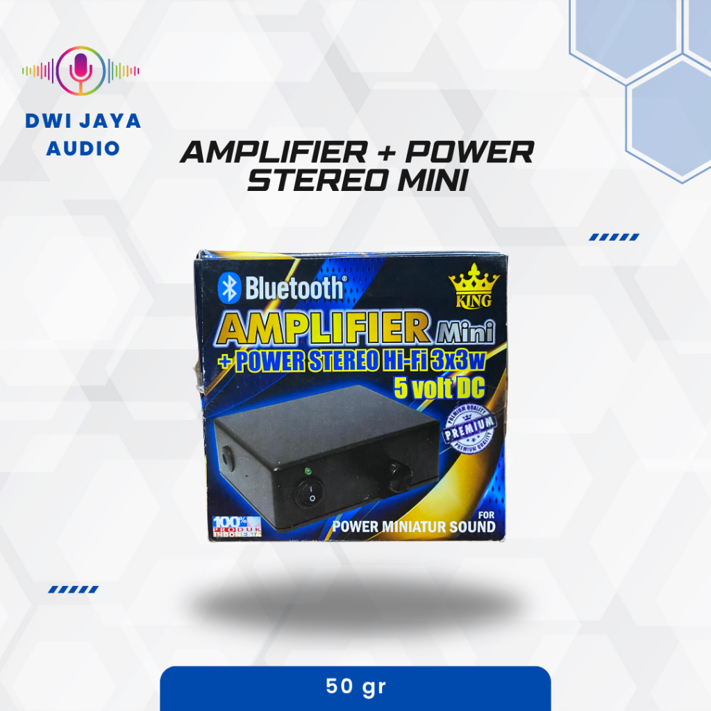 Jual Bluetooth Amplifier Mini + Power Stereo Hi-Fi 5 volt DC | Ampli ...