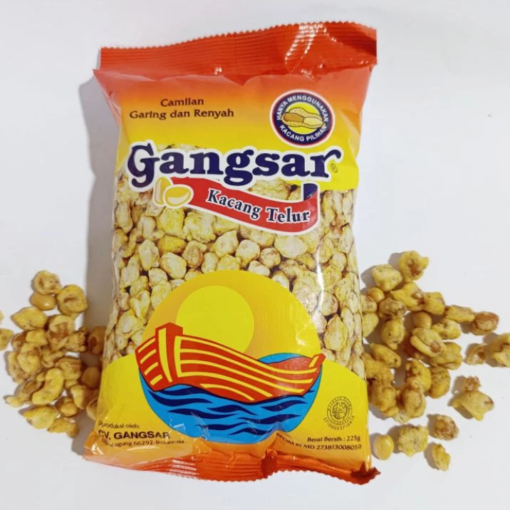 Jual KACANG TELUR GANGSAR 225GR - Makana Ringan Camilan Renyah ...