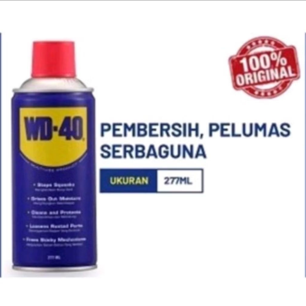 Jual WD 40 277 ml PEMBERSIH PELUMAS SERBAGUNA | Shopee Indonesia