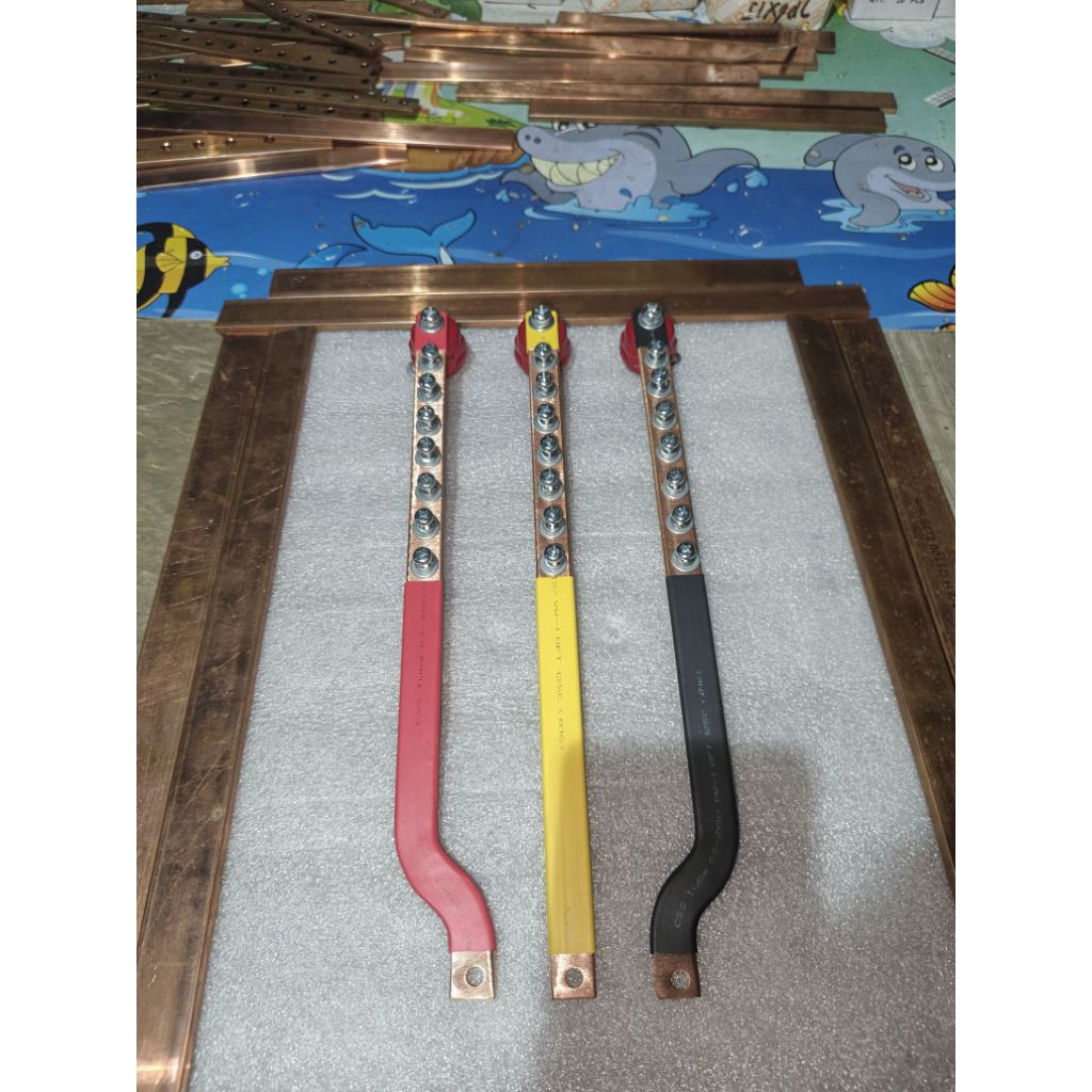 Jual BUSBAR 3×15 RST PANJANG 30 CM UNTUK MCCB 30A/100A | Shopee Indonesia
