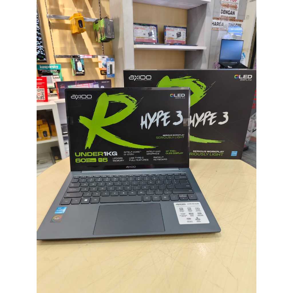 Jual Laptop Ringan Axioo Hype R3 OLED INTEL I3 1215U 24GB 256GB FHD ...