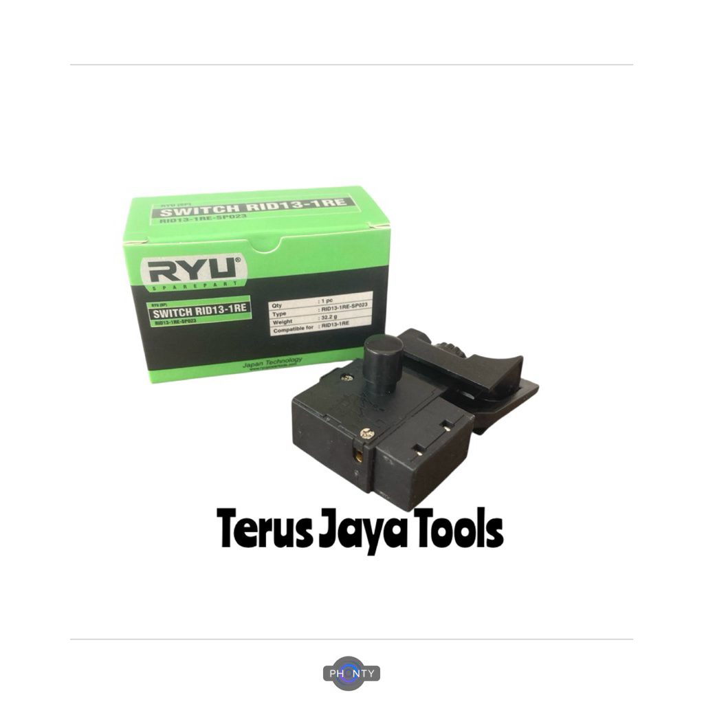 Jual Switch Saklar Ryu RID13-1RE Mesin Bor 13mm - Saklar On / Off ...