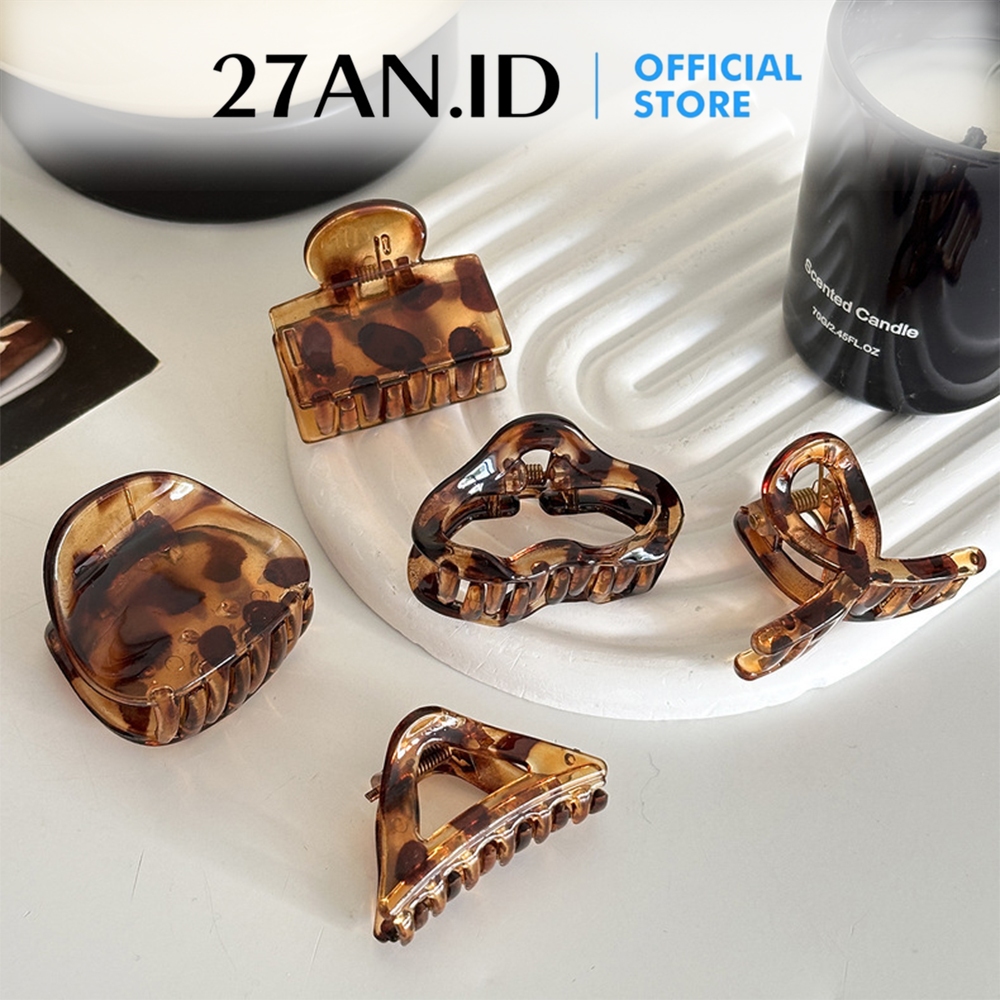 Jual (27AN.ID)Jepitan Rambut H941 Jedai Rambut Leopard Kecil Glossy ...