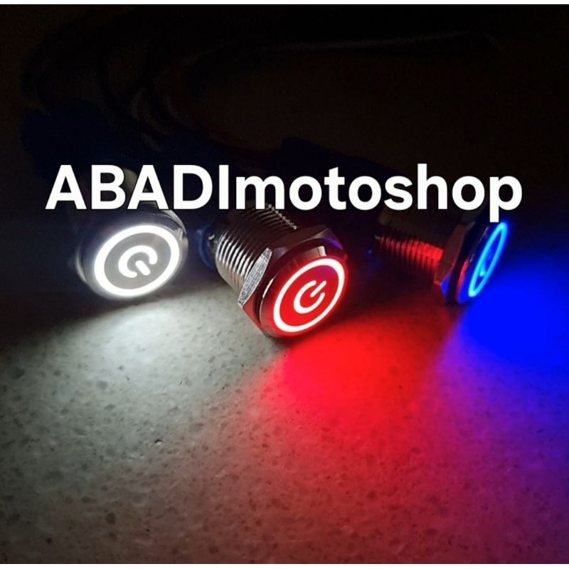 Jual Saklar LED stainless tombol on off push button metal plus socket ...