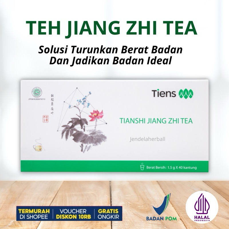 Jual Teh Diet Herbal Tiens Tianshi Jiang Zhi Tea Original isi 40 Sachet ...
