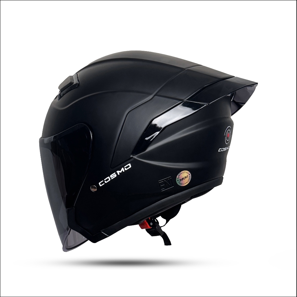 Jual Helm Half Face HKM COSMO | Hitam Dof Kaca Visor Smoke SNI ...