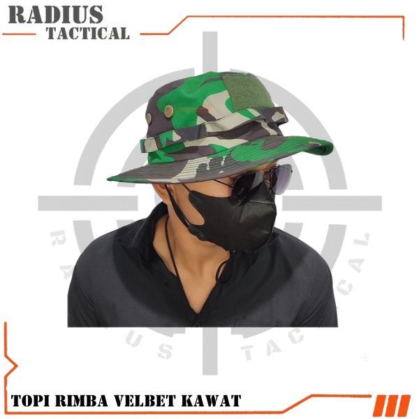 Jual Topi Rimba Army | Topi Jungle Hat Tactical | Topi Gunung Outdoor ...