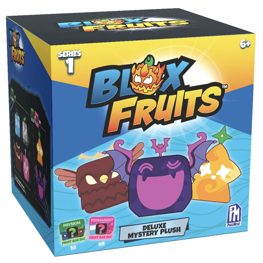 Blox Fruits Mystery Mini Bundle Série 2 - Peluche Et Figurine Mystère + Autocollants + Code DLC Jeu - 6