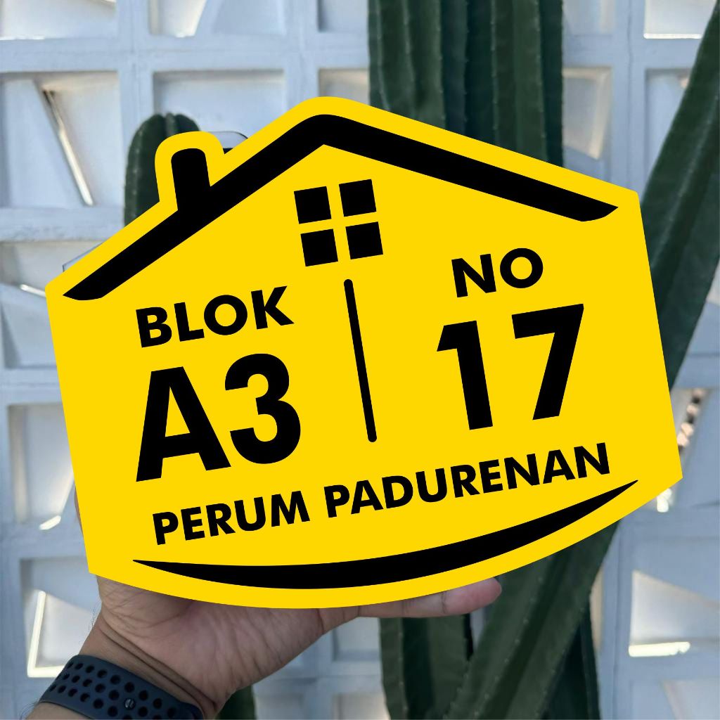 Jual Nomor Rumah Custom Nama Jalan Perum RT RW Blok Gang | Shopee Indonesia