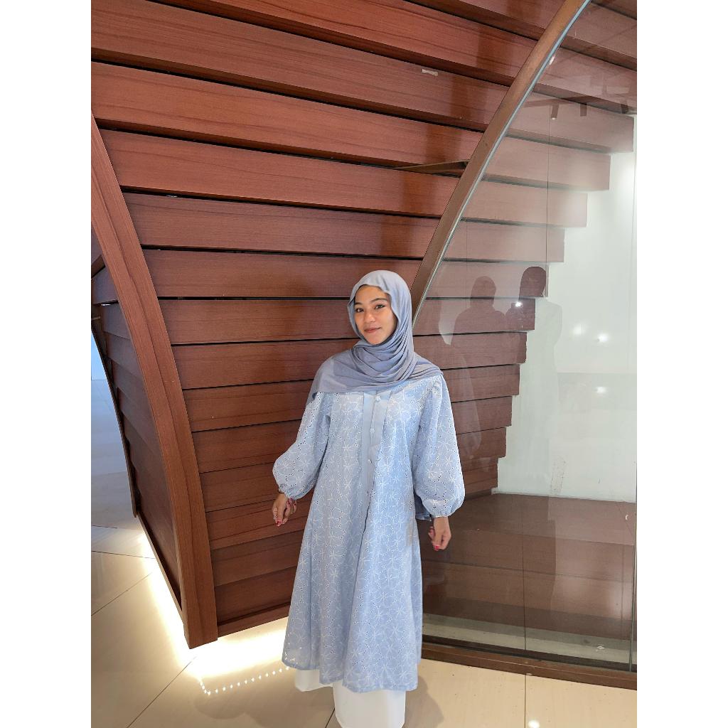 Jual ONE SET KATBOL LENGAN BALON - New Ka.raaya Tunik lengan balon set ...