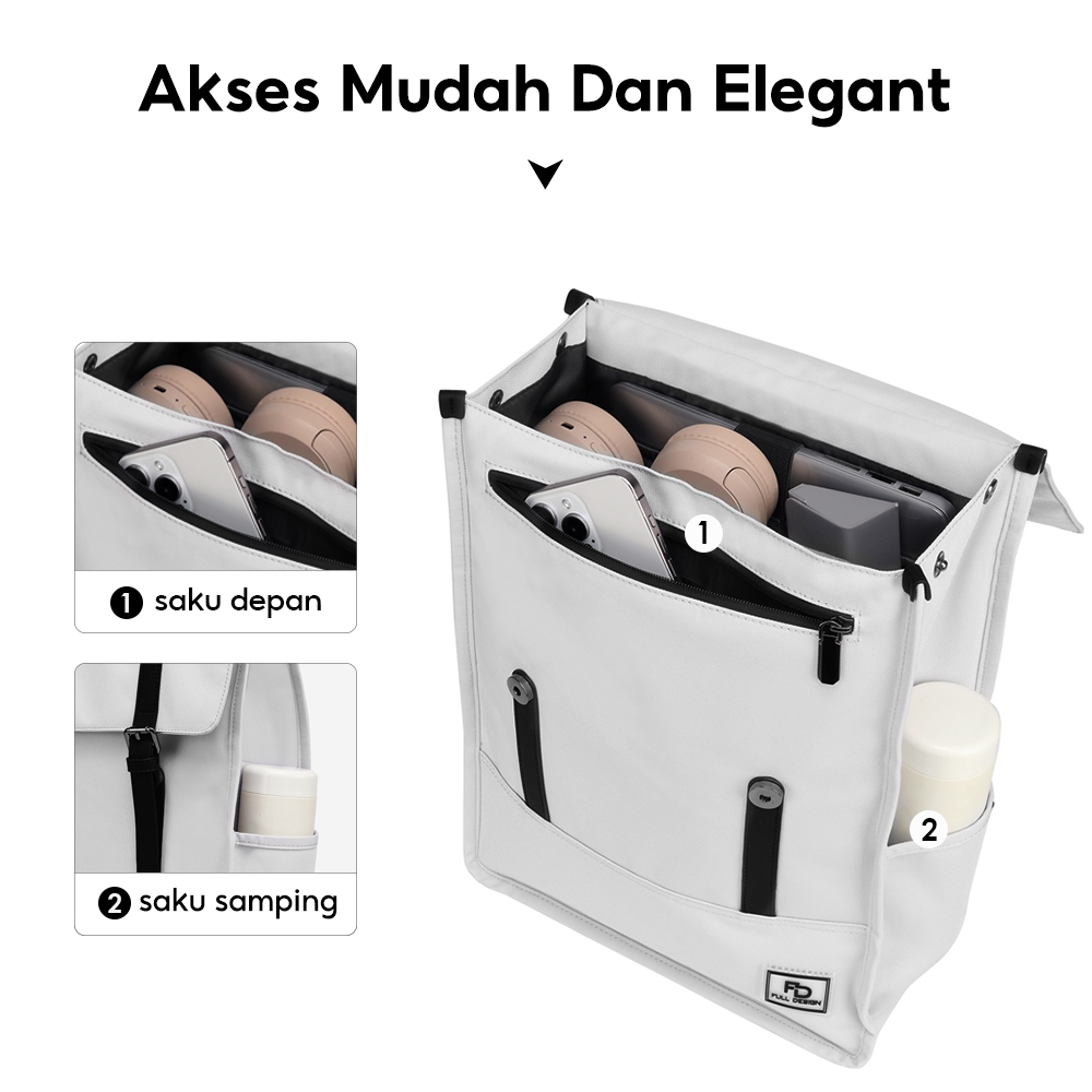 Jual FULL DESIGN Rene Tas Ransel Ringan Desain Slim Laptop 15inci ...