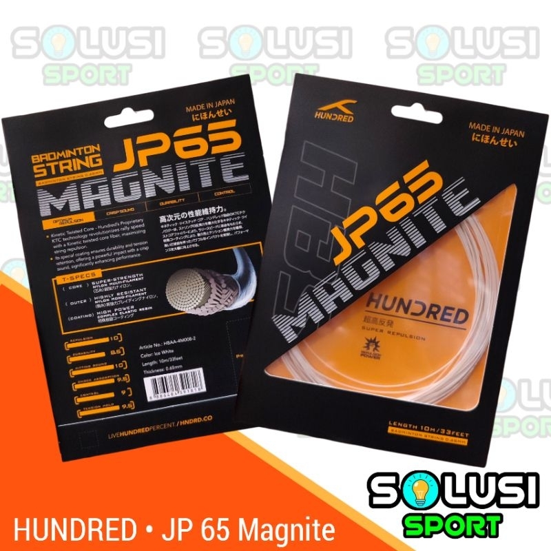 Jual HUNDRED JP 65 MAGNITE Senar Raket Badminton Bulutangkis JP65 Japan ...