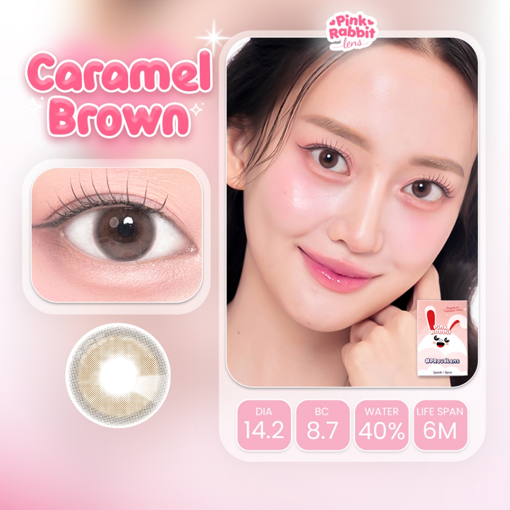 Jual PINKRABBIT SOFTLENS CARAMEL BROWN - Normal, Minus 0.5 S/D 10.00 ...