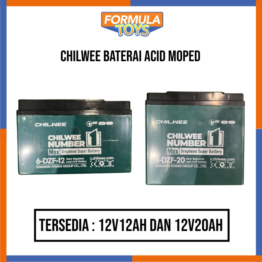 Jual AKI BATTERAI CHILWEE BATERAI ACID MOPED 12V12AH // 12V20AH ...