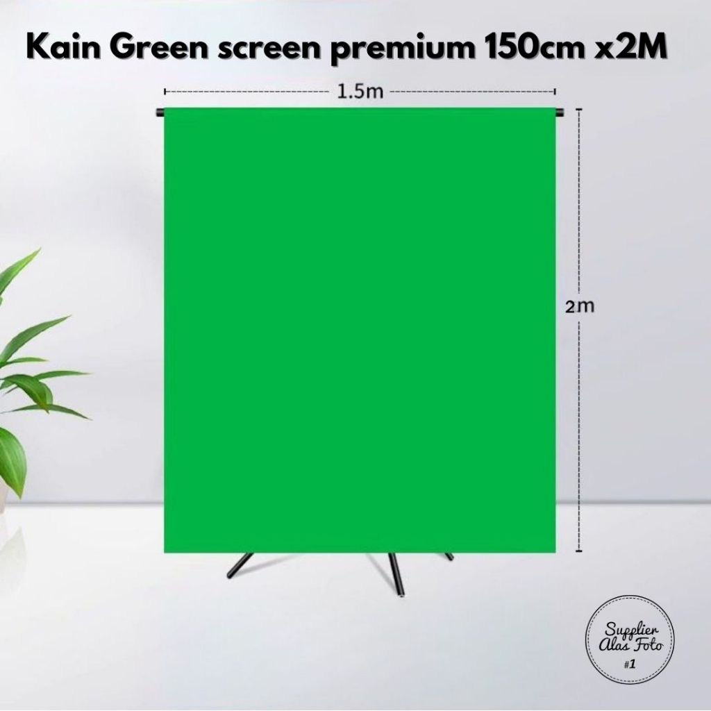 Jual SAF Kain Backdrop Studio HIJAU untuk Fotografi ukuran 150cm x ...
