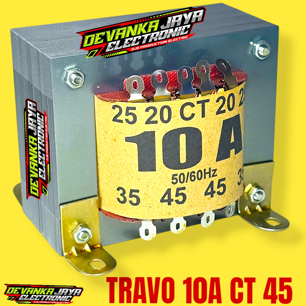 Jual Trafo 10A CT 45volt 10A CT 45 Trafo Tembaga Murni | Shopee Indonesia