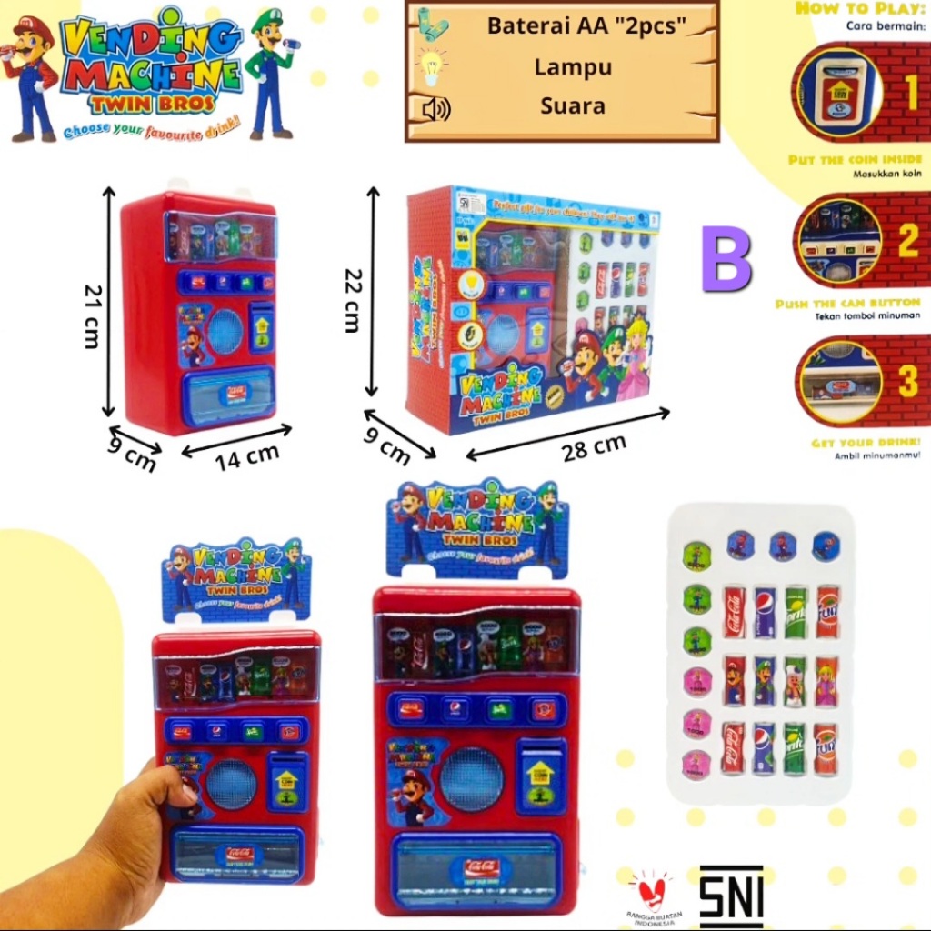 Jual BESAR!! VENDING MACHINE MINI (Mario Bross Cinnamoroll Sanrio ...