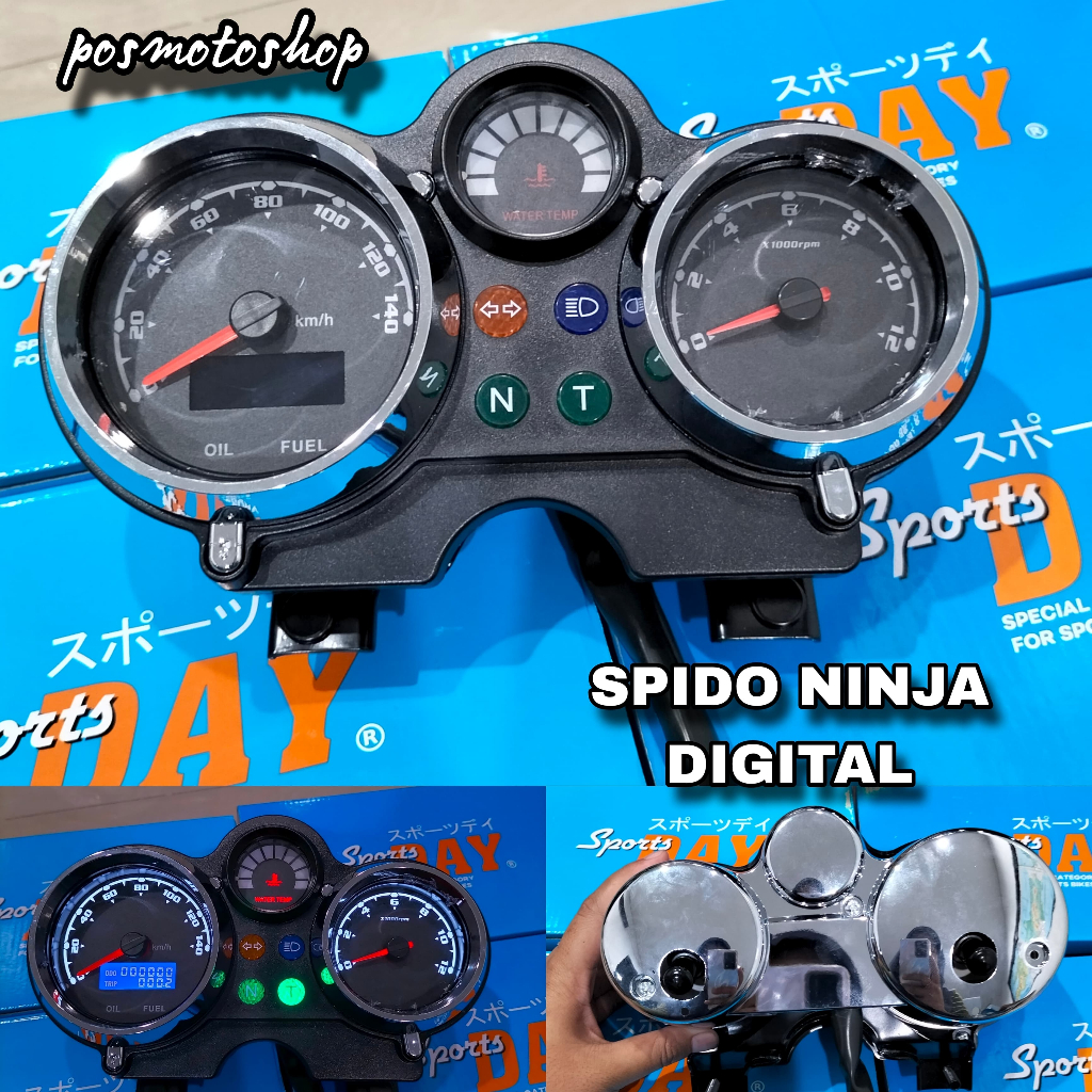 Jual Spido Speedometer Digital Ninja SS Sportday | Shopee Indonesia