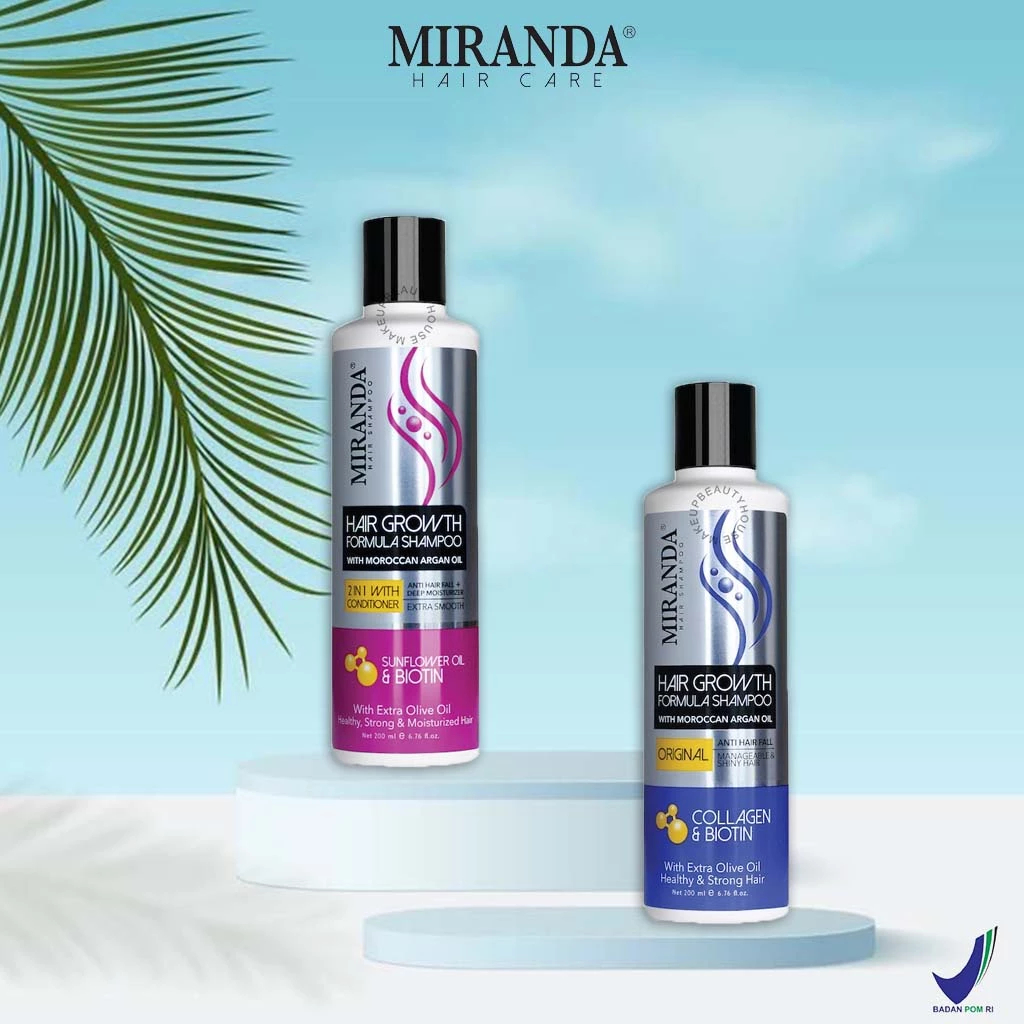 Jual MIRANDA Hair Growth Biotin Shampoo (Perawatan Rambut Rontok ...