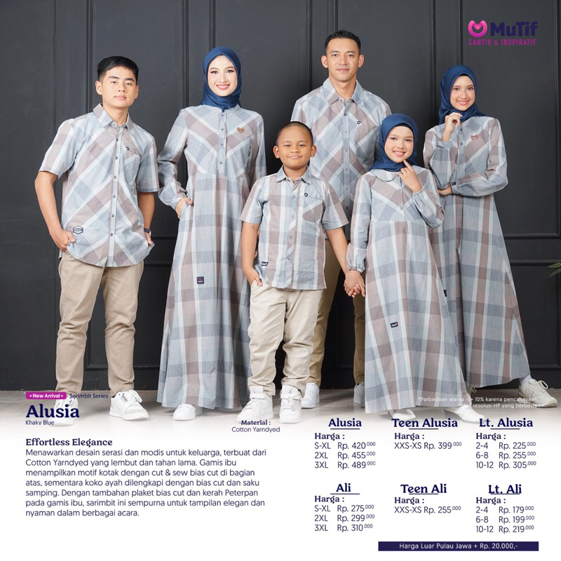 Jual Alusia Sarimbit Series by Mutif || Sarimbit Lebaran 2025 ...