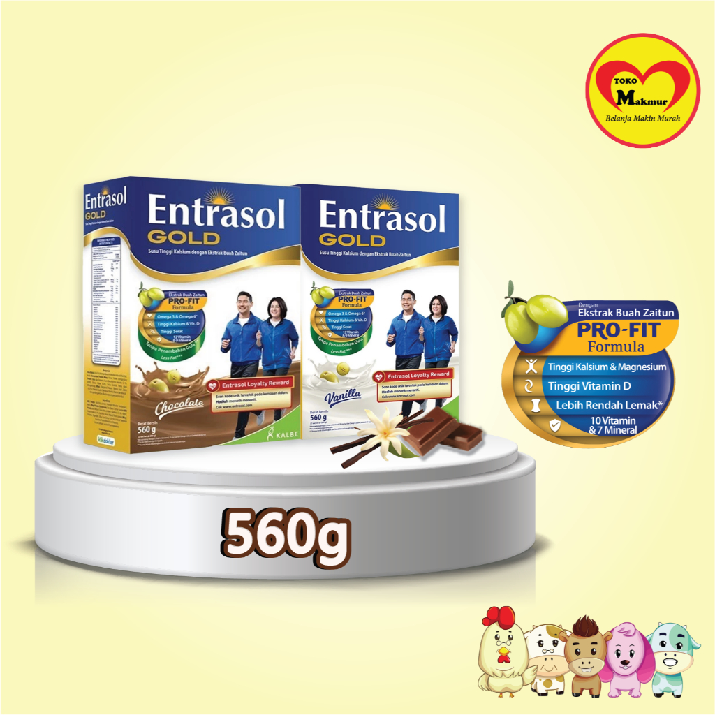 Jual Entrasol Gold Coklat / Vanila 560gr / Toko Makmur Online | Shopee ...