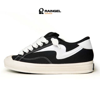 RAINGEL BIGMAX BLACK WHITE- Sepatu Local Brand Original - Black White