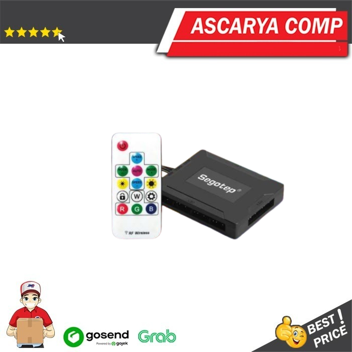 Jual SEGOTEP ARGB CONTROLLER + REMOTE (10port 5v ARGB Controller+ RM ...