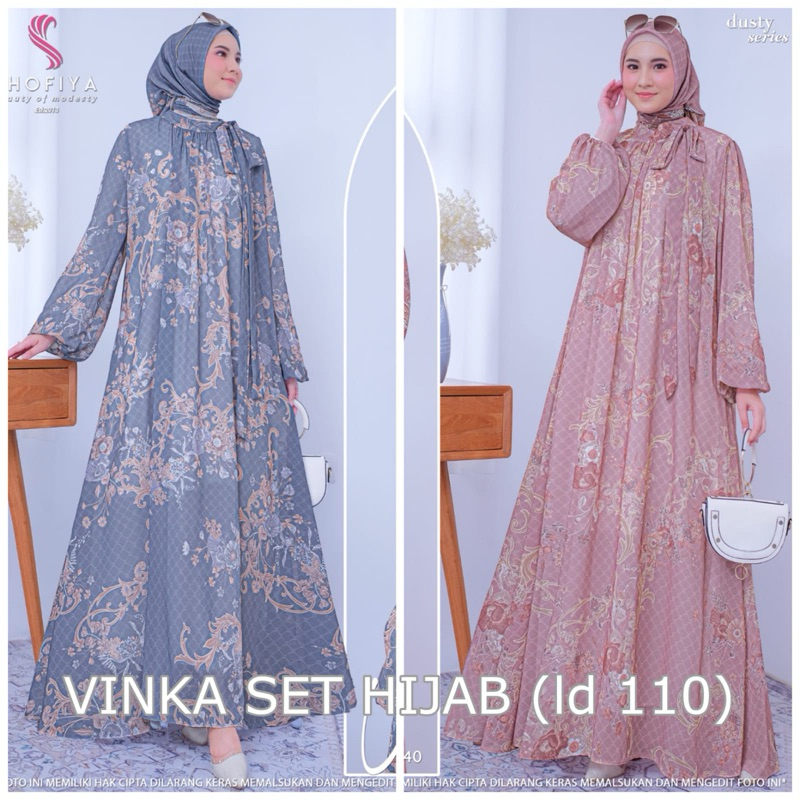 Jual VINKA SET HIJAB ORIGINAL BY SHOFIYA | Shopee Indonesia