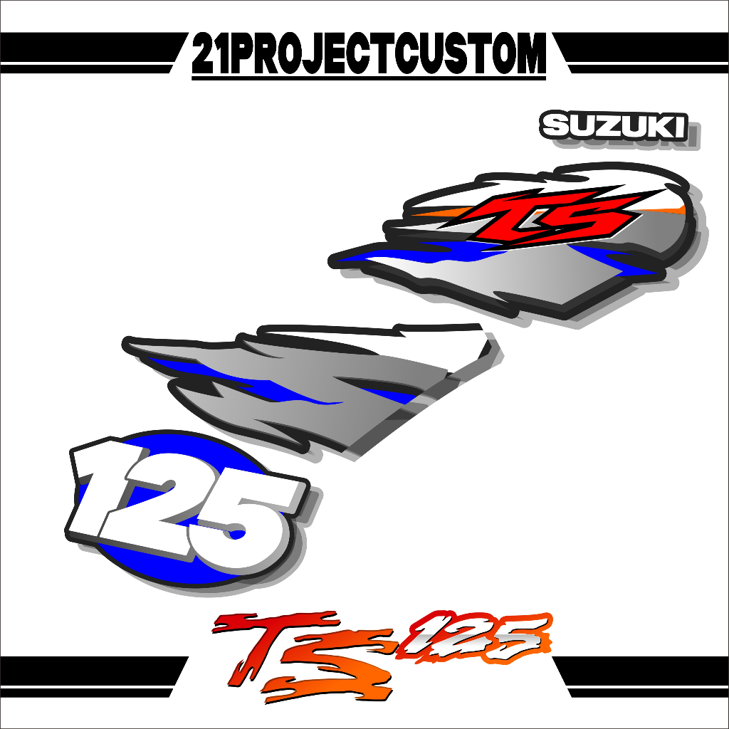 Jual 04 STICKER STRIPPING SUZUKI TS 125 VARIASI NEW KALCER BAHAN VINYL ...