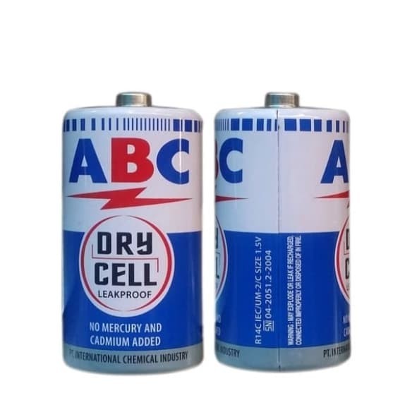Jual Baterai Tanggung ABC Biru R14 C 1.5V /ABC R14 size C R14C ...