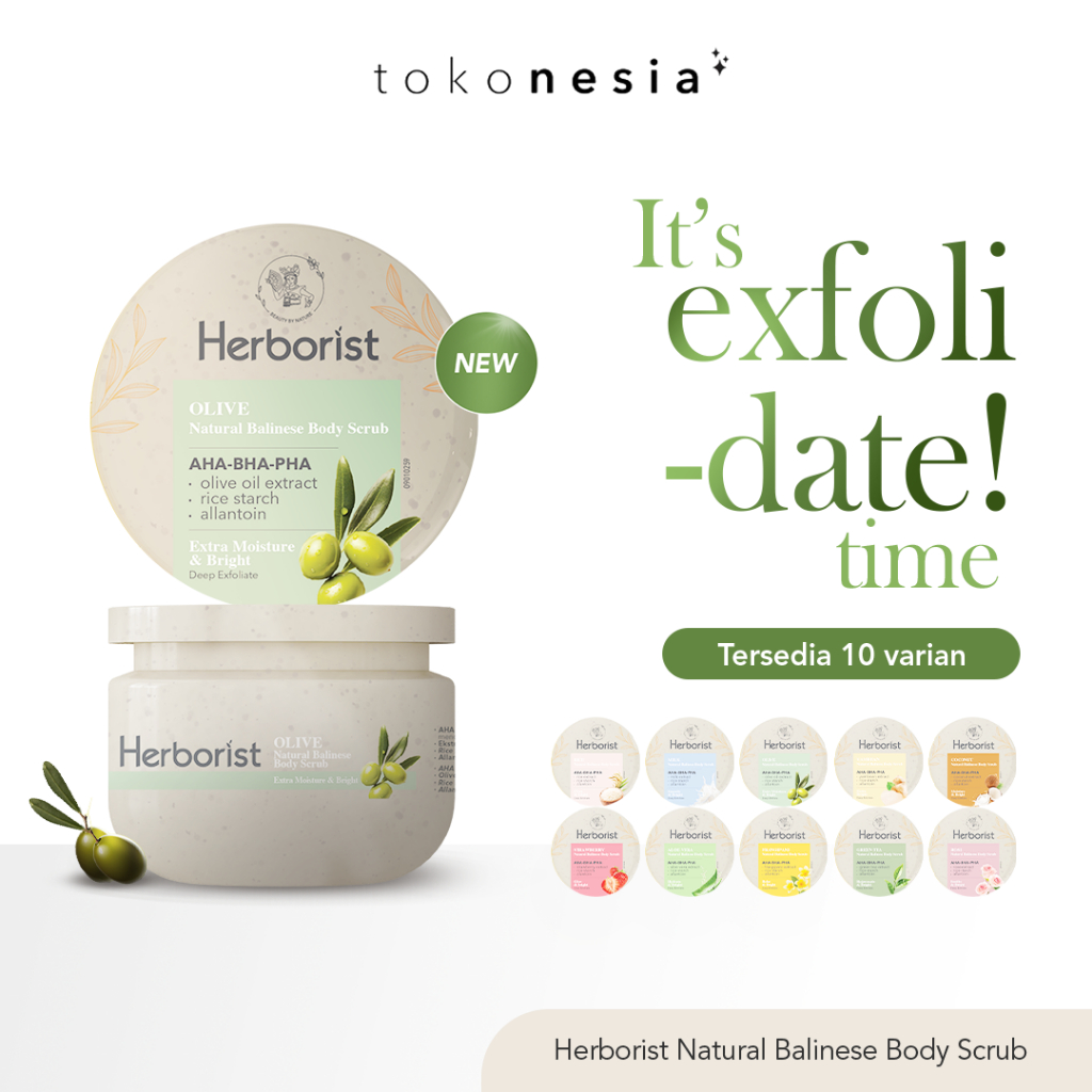 Jual Herborist Natural Balinese Body Scrub AHA-BHA-PHA 100gr/200gr ...