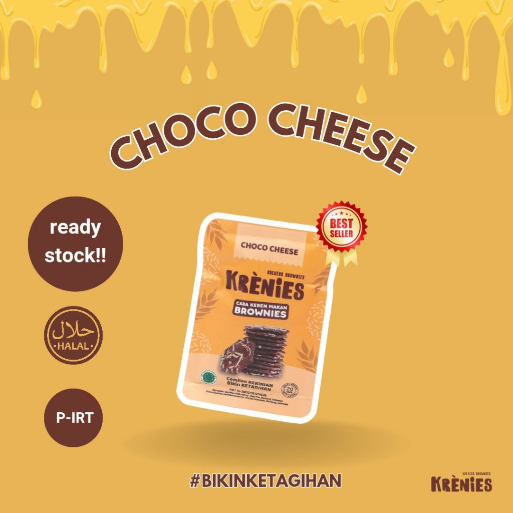 Jual KRENIES (KREKERS BROWNIES) - CEMILAN MANIS CRISPY BROWNIES KERING ...
