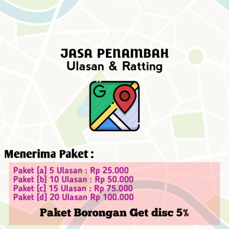 Jual Jasa Penambah Rattung Goggle maps (Paket) | Shopee Indonesia